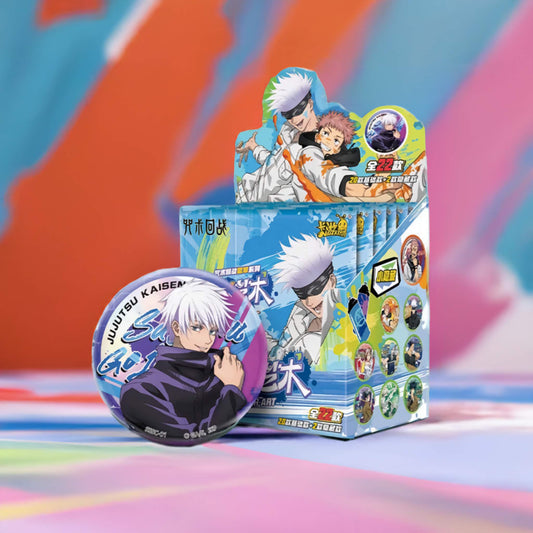 Jujutsu Kaisen Color Art Button Pins Blind Box - Collectible Pins